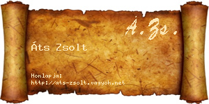 Áts Zsolt névjegykártya